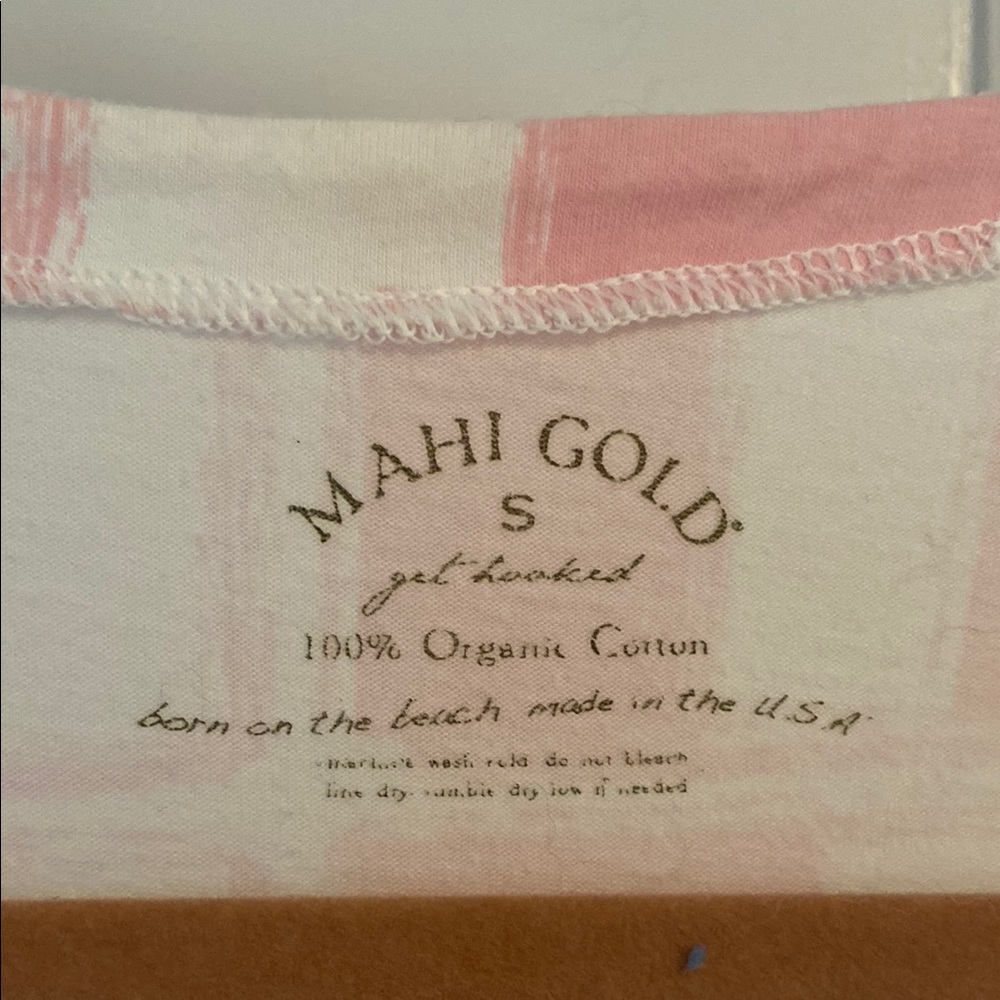 Mahi Gold Pink and White Dress - Picture 3 of 4